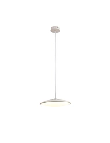 Lámpara colgante LED Slim circular blanca pequeña