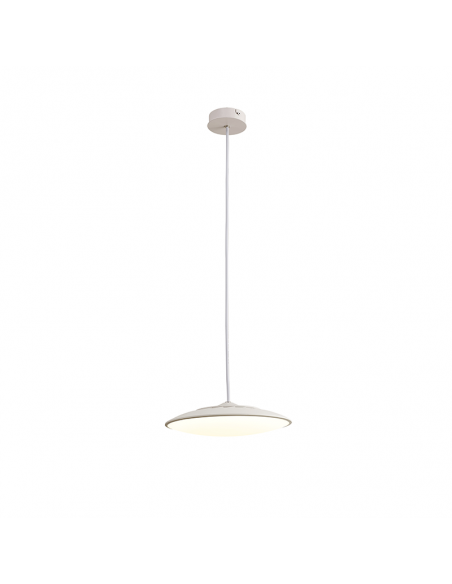 Candeeiro suspenso LED Slim circular branco pequeno