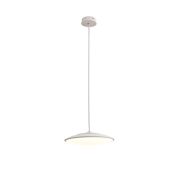 Lámpara colgante LED Slim circular blanca pequeña