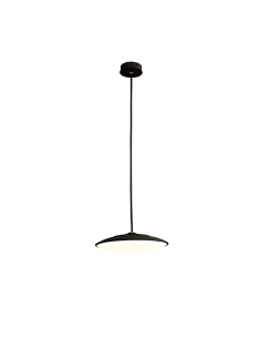 Lámpara de techo LED negra redonda Slim pequeño