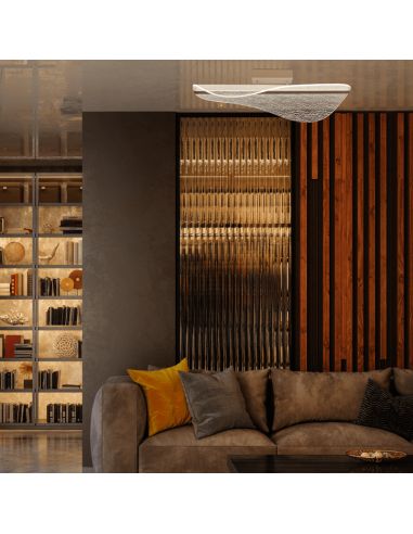 Plafón LED blanco Bianca decorativo 3000k ambiente