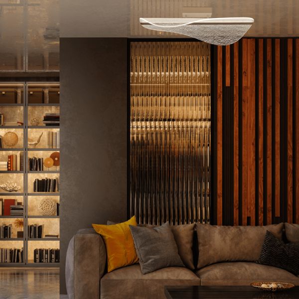 Plafón LED blanco Bianca decorativo 3000k ambiente