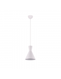 Lámpara de techo metálica de diseño moderno Enzo 1 X E27 Blanco | LeonLeds