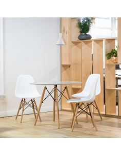 Lámpara de techo metálica de diseño moderno Enzo 1 X E27 Blanco | LeonLeds 2