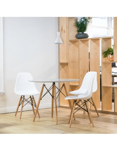 Ambiente Lámpara de techo metálica de diseño moderno Enzo 1 X E27 Blanco | LeonLeds