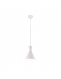 Lámpara de techo metálica de diseño moderno Enzo 1 X E27 Blanco | LeonLeds