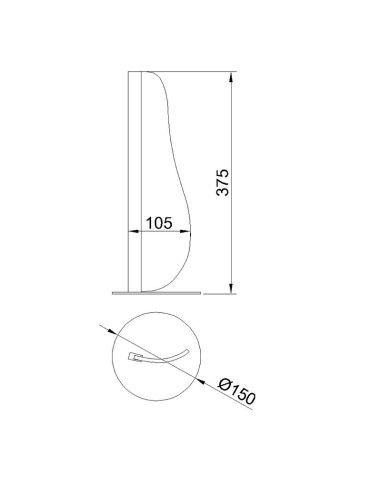 Lampe de table Bianca petites mesures