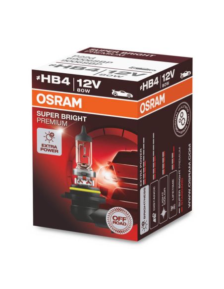 Bombilla HB4 muy potente con 100W de 12V Super Bright Premium (1 Unidad) 69006SBP Osram | LeonLeds