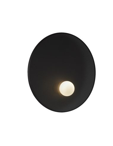 Aplique redondo Trip grande 1xE14 negro