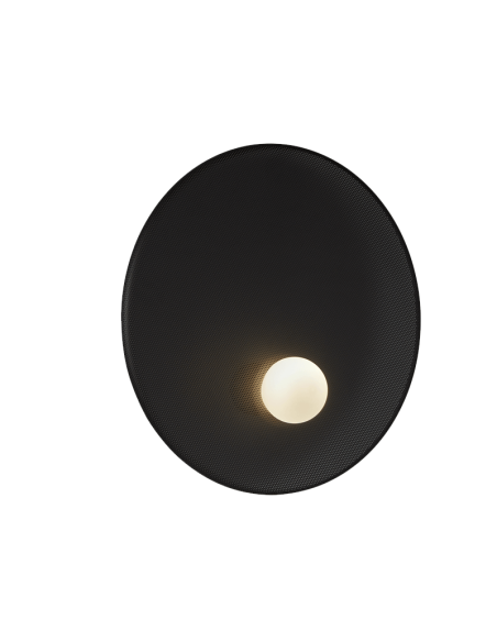 Aplique redondo Trip grande 1xE14 negro