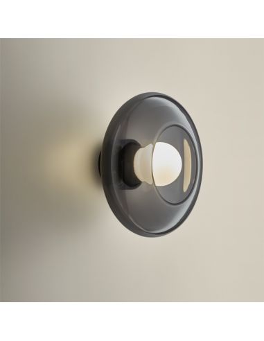 Luminária de parede de cristal Trip Glass Fumé Leds C4