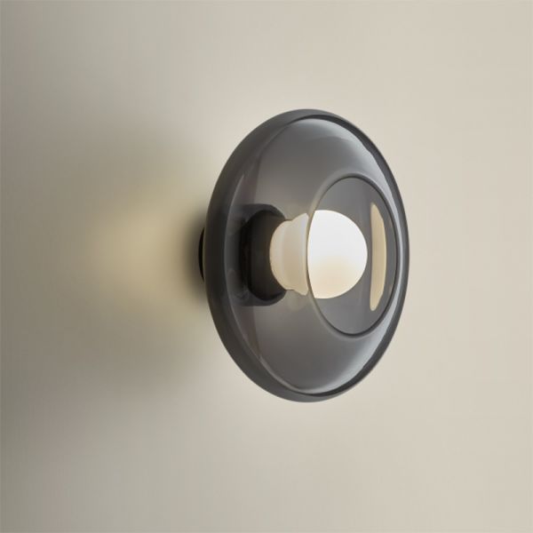 Luminária de parede de cristal Trip Glass Fumé Leds C4