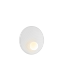 Aplique LED redondo Trip de metal blanco