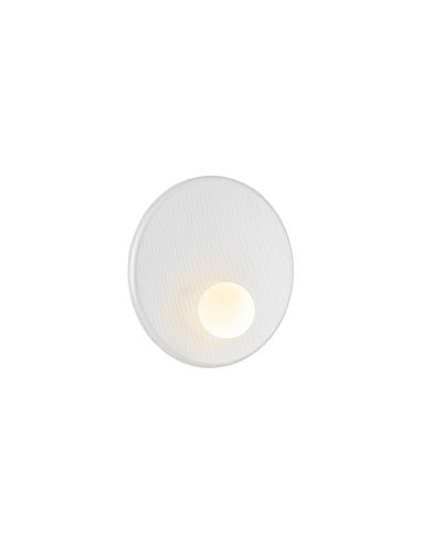 Aplique LED redondo Trip de metal blanco