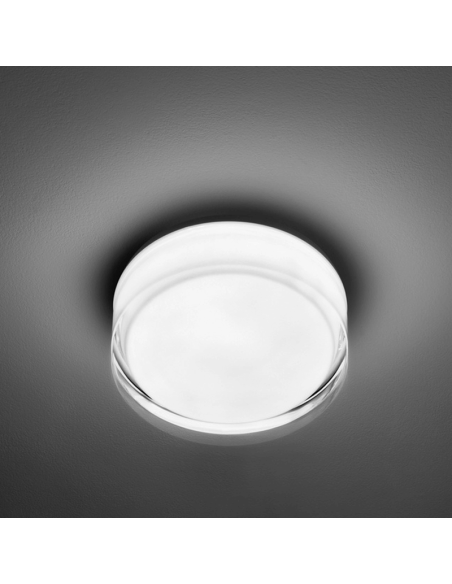 Plafonnier LED Vetro rond en verre IP44
