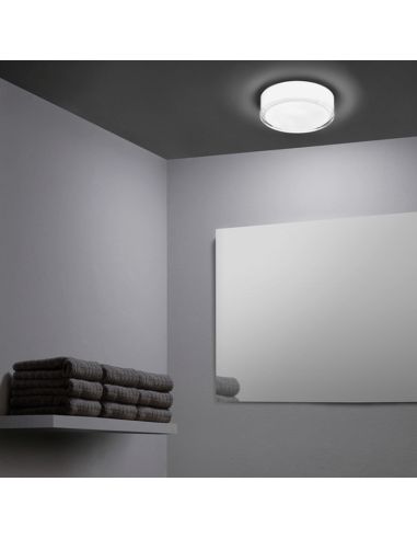 Plafonnier LED Vetro Ambient IP44 en verre