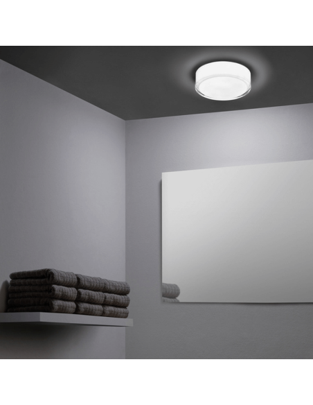 Lâmpada de teto LED Vetro de vidro ambiente IP44