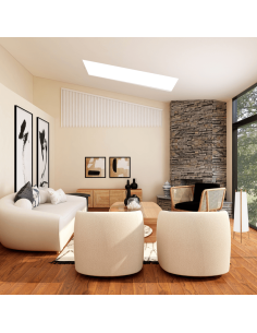 Lámpara de pie de madera Woody 2xE27 2