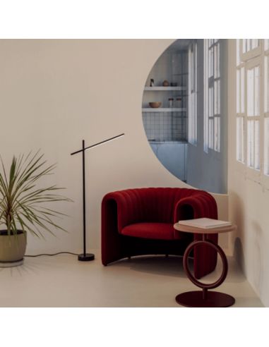 Lampadaire LED noir articulé Tubs ambiente Leds C4