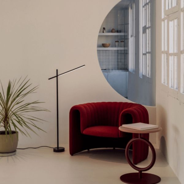 Lampadaire LED noir articulé Tubs ambiente Leds C4