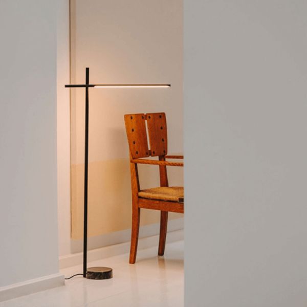 Lampadaire LED noir orientable Tubs ambiente