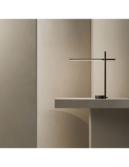 Lampe à poser LED noire Tubs ambiente