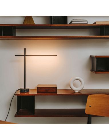 Candeeiro de mesa LED preto Tubs atmosphere Leds C4