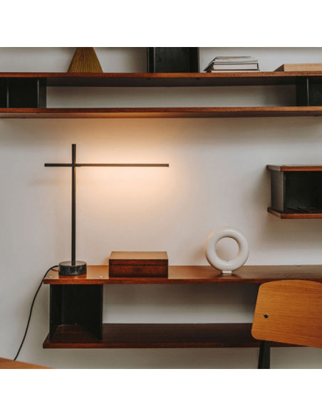 Lampe à poser LED noire ambiance Tubs Leds C4