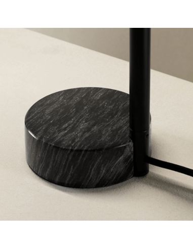 Lampe à poser LED noire Base Tubs