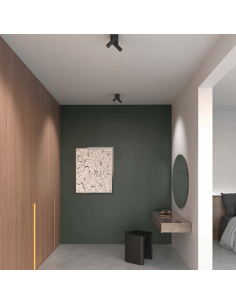 Foco LED de techo orientable Prolix doble negro 2