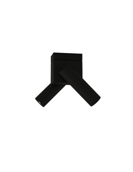 Foco LED de techo orientable Prolix doble negro