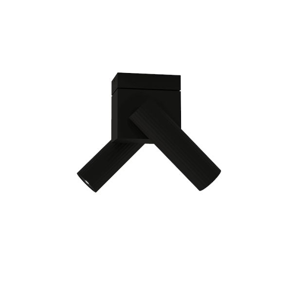 Foco LED de techo orientable Prolix doble negro