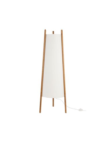 Lámpara de pie de madera Woody 2xE27