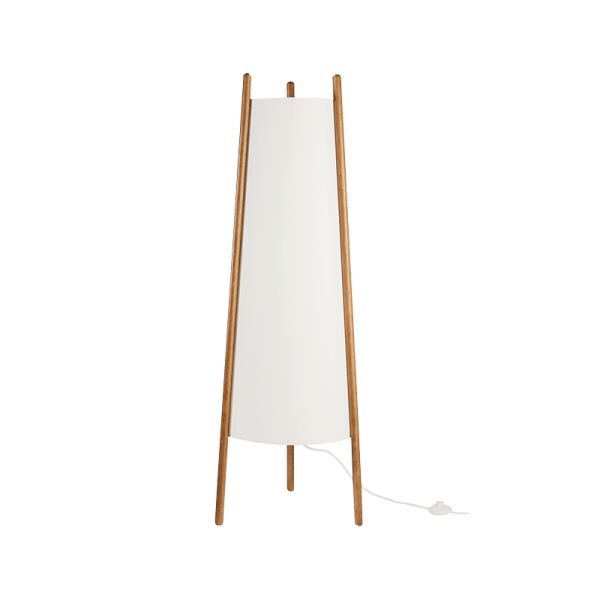 Lampadaire en bois Woody 2xE27