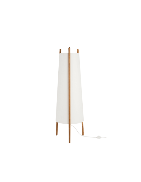 Lampadaire en bois Woody 2xE27 côté