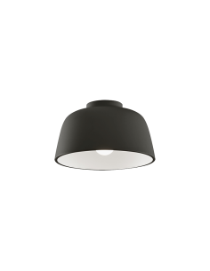 Plafon preto redondo Miso ø285mm preto e branco