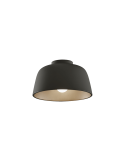 Plafón Miso redondo negro ø285mm oro-blanco