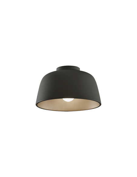 Plafón Miso redondo negro ø285mm oro-blanco