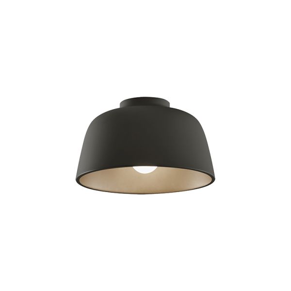 Plafón Miso redondo negro ø285mm oro-blanco