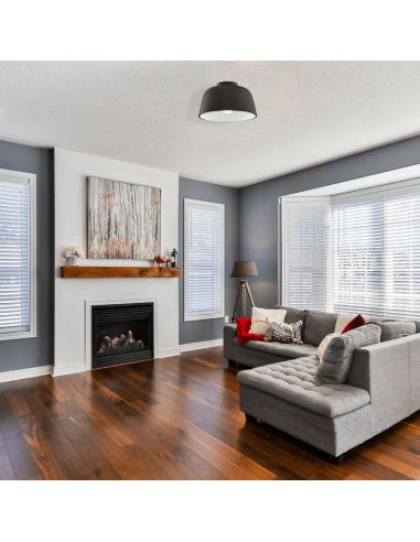 Plafón Miso redondo negro ø285mm negro-blanco medidas