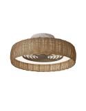 Ventilador LED de rattan con aspas ocultas Kilimanjaro Mini Mantra