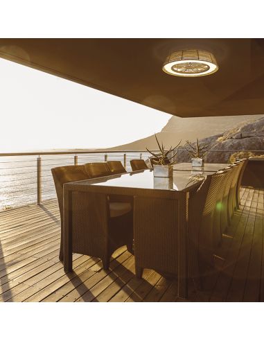 Ventilador plafón LED Indonesia con...