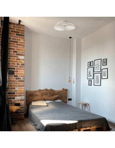 Ventilador con luz LED Himalaya Mini Blanco ambiente