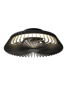 Ventilador de techo con luz Himalaya Mini negro