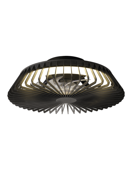 Ventilador de techo con luz Himalaya Mini negro