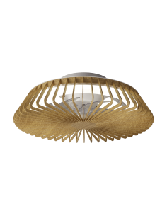 Himalaya mini ventilador de teto LED ajustável de madeira