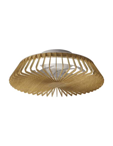 Ventilador de techo LED regulable Himalaya mini madera