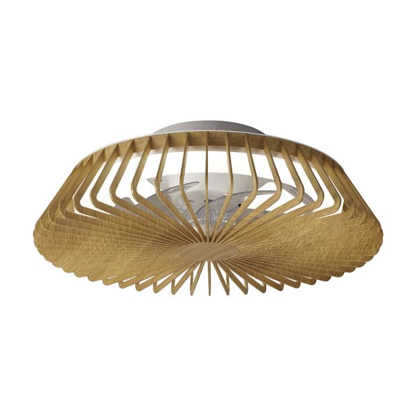 Ventilador de techo LED regulable Himalaya mini madera