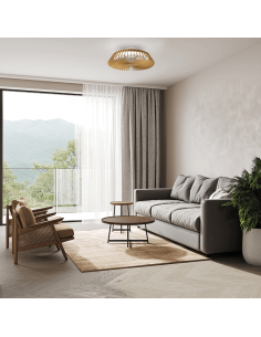 Mini ventilateur de plafond LED réglable en bois Himalaya 2