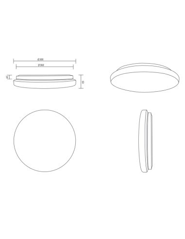 Plafonnier LED multicolore Kira et étincelles mesurées